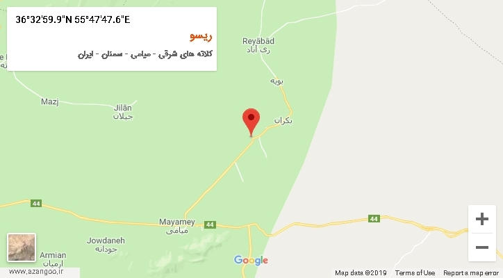 روستای ریسو بر روی نقشه