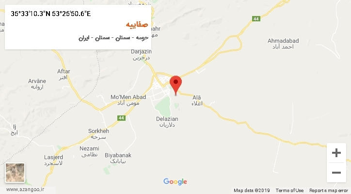 روستای صفاییه بر روی نقشه