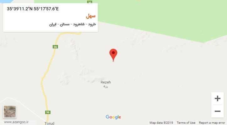 روستای سهل بر روی نقشه