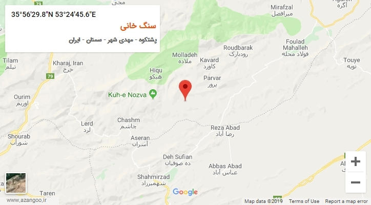 روستای سنگ خانی بر روی نقشه