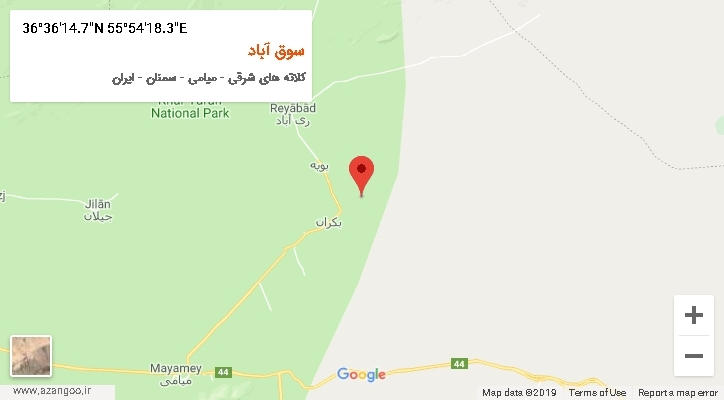 روستای سوق آباد بر روی نقشه