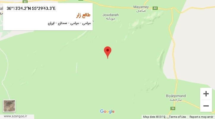 روستای طالع زار بر روی نقشه