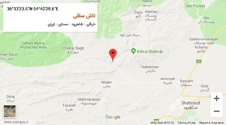 روستای تاش سفلی بر روی نقشه