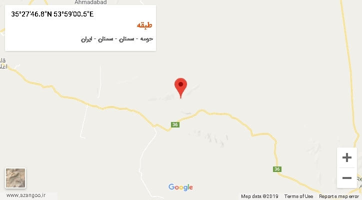 روستای طبقه بر روی نقشه