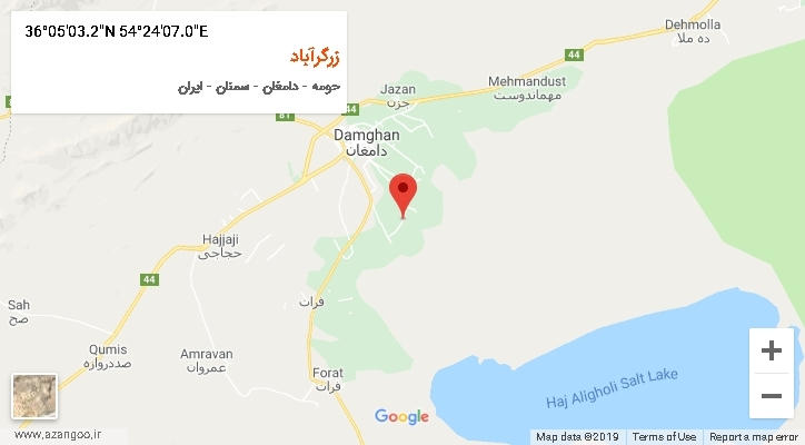 روستای زرگرآباد بر روی نقشه
