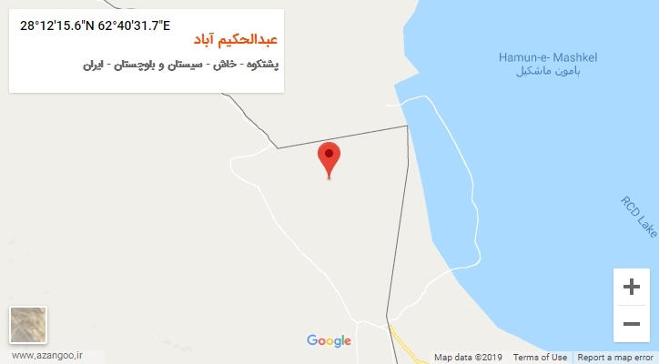 روستای عبدالحکیم آباد بر روی نقشه