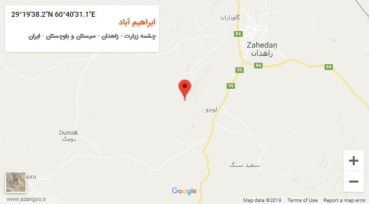 روستای ابراهیم آباد بر روی نقشه