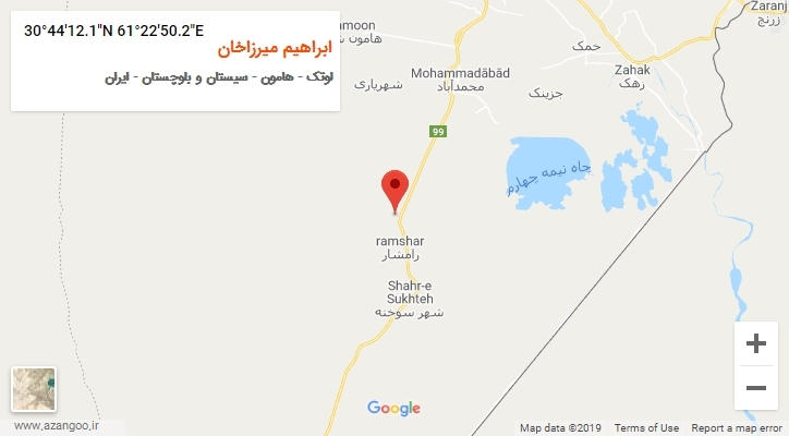 روستای ابراهیم میرزاخان بر روی نقشه