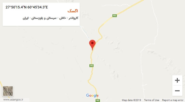 روستای اگسک بر روی نقشه
