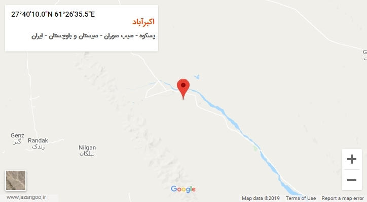 روستای اکبرآباد بر روی نقشه