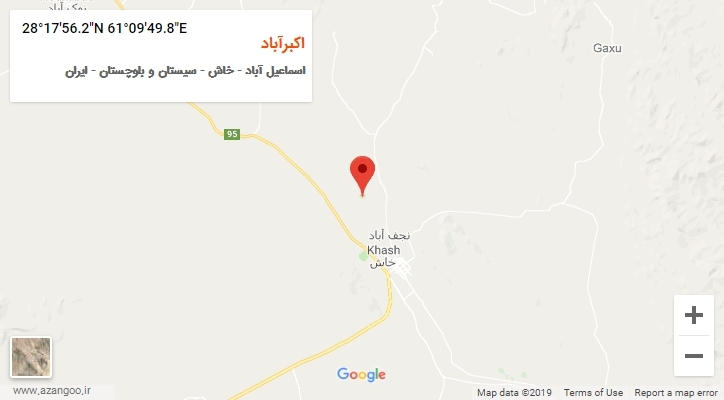 روستای اکبرآباد بر روی نقشه