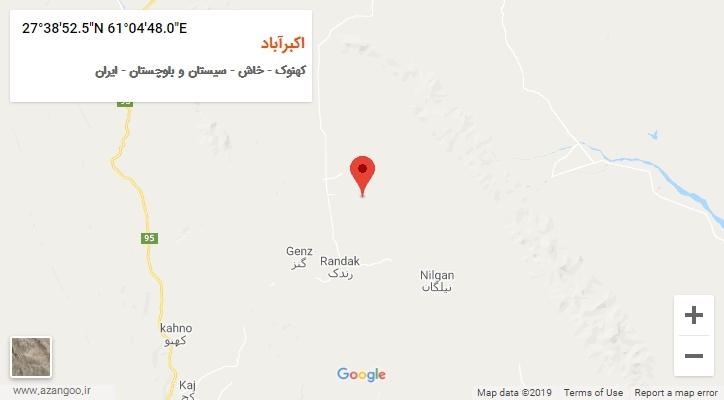 روستای اکبرآباد بر روی نقشه