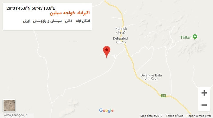 روستای اکبرآباد خواجه سبلین بر روی نقشه