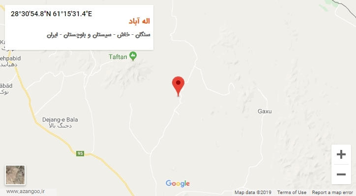 روستای اله آباد بر روی نقشه