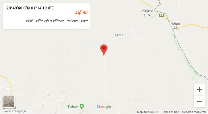 روستای اله آباد بر روی نقشه