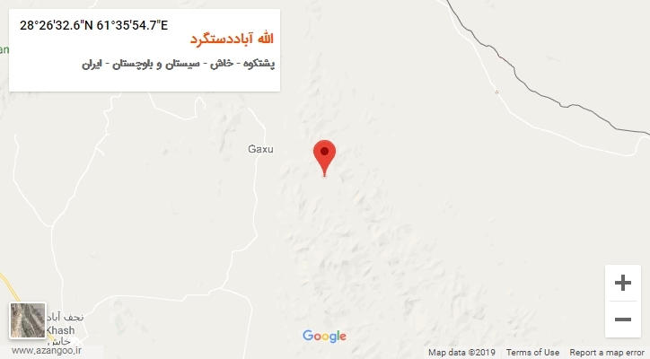 روستای الله آباددستگرد بر روی نقشه