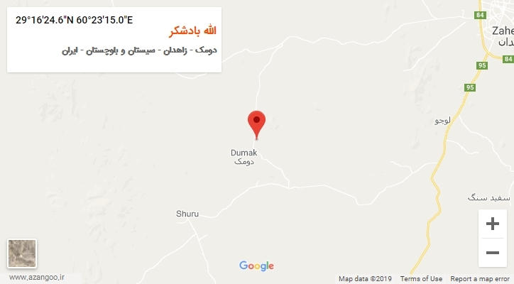روستای الله بادشکر بر روی نقشه