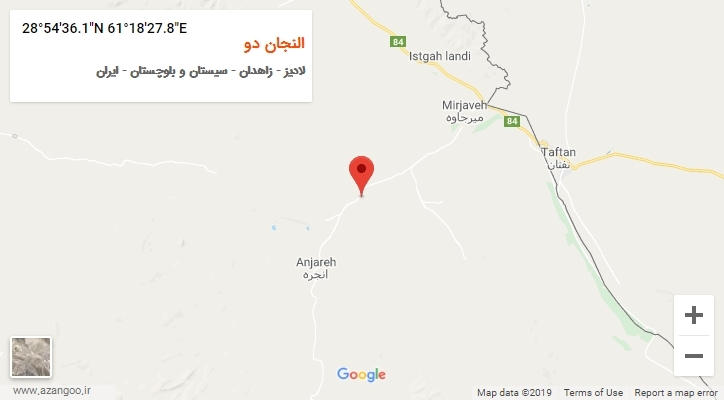 روستای النجان دو بر روی نقشه