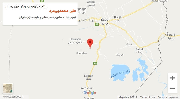 روستای علی محمدپیرمرد بر روی نقشه
