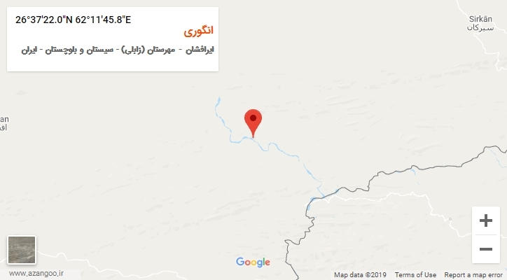 روستای انگوری بر روی نقشه