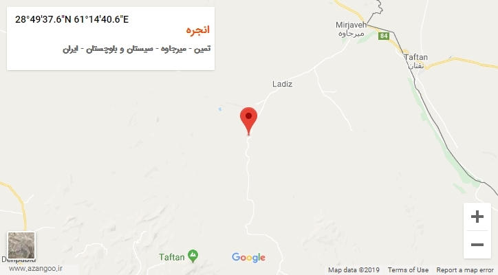 روستای انجره بر روی نقشه
