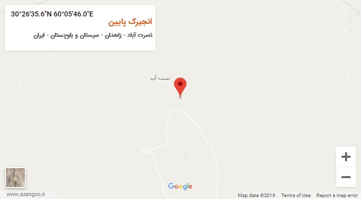 روستای انجیرک پایین بر روی نقشه
