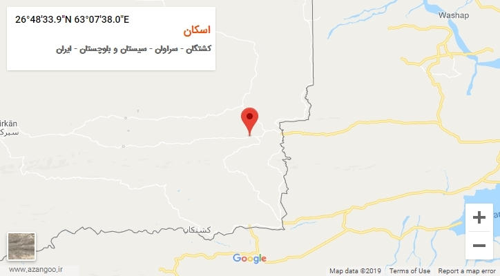 روستای اسکان بر روی نقشه