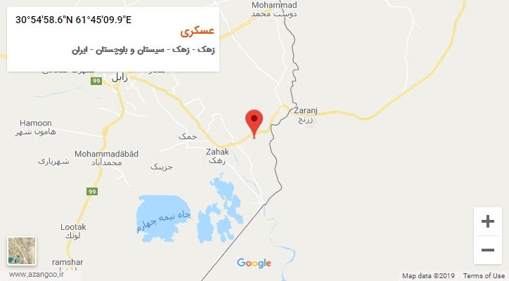 روستای عسکری بر روی نقشه