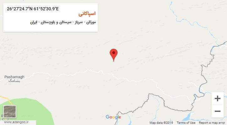 روستای اسپاکانی بر روی نقشه