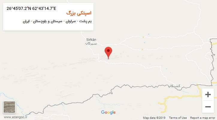 روستای اسپتکی بزرگ بر روی نقشه