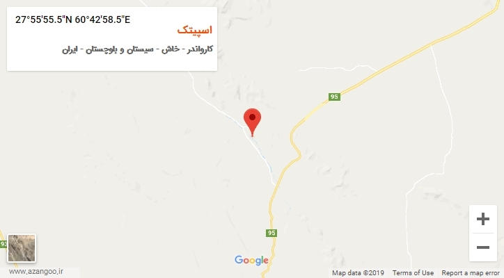 روستای اسپیتک بر روی نقشه