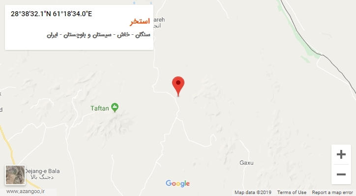 روستای استخر بر روی نقشه