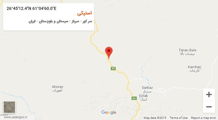 روستای استپکی بر روی نقشه