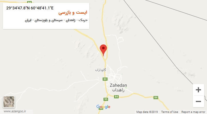 روستای ایست و بازرسی بر روی نقشه