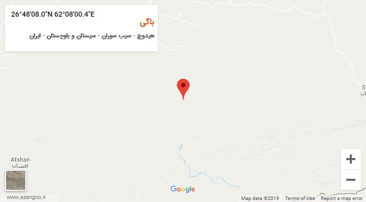 روستای باگی بر روی نقشه