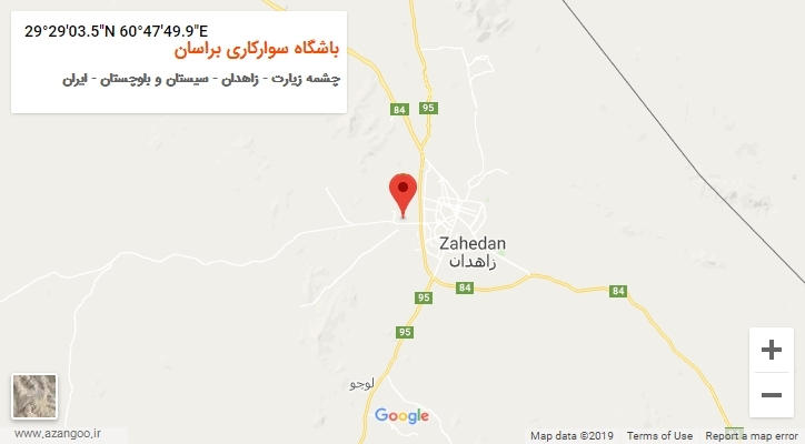 روستای باشگاه سوارکاری براسان بر روی نقشه