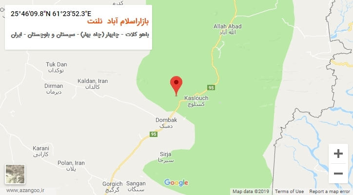 روستای بازاراسلام آباد  نلنت بر روی نقشه