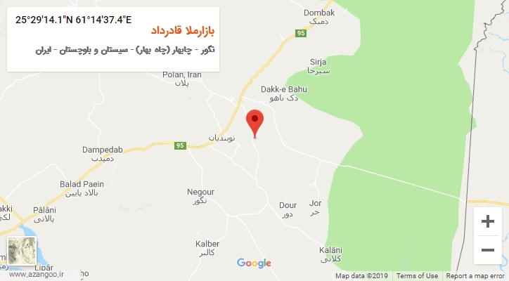 روستای بازارملا قادرداد بر روی نقشه