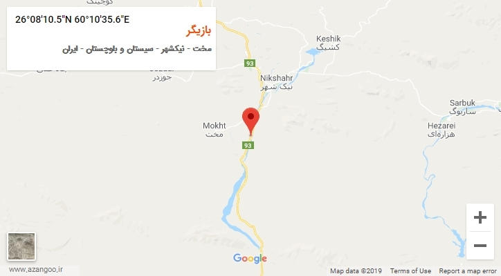 روستای بازیگر بر روی نقشه