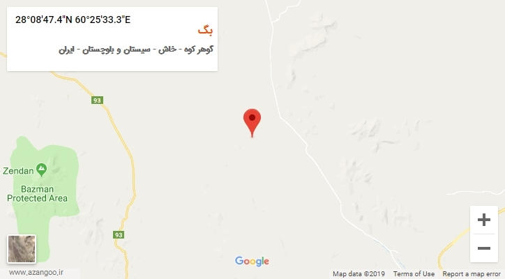 روستای بگ بر روی نقشه