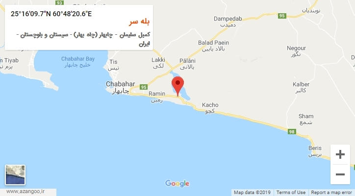 روستای بله سر بر روی نقشه