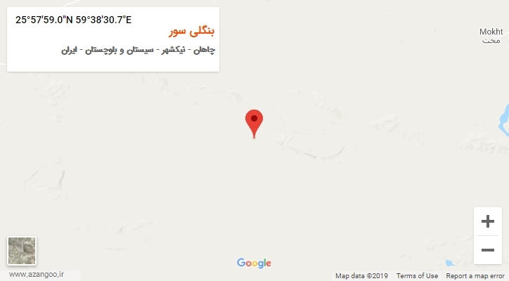 روستای بنگلی سور بر روی نقشه