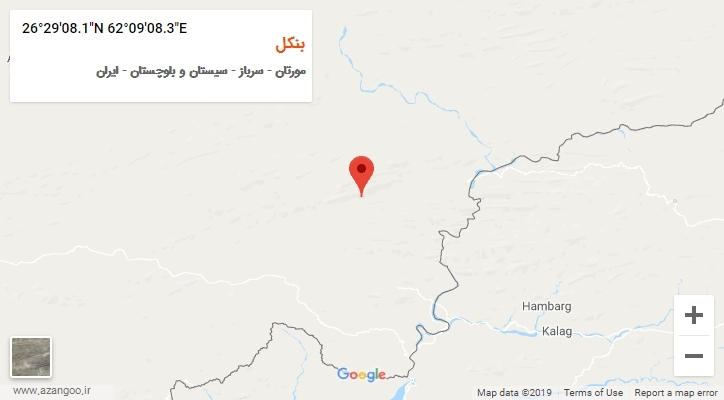 روستای بنکل بر روی نقشه