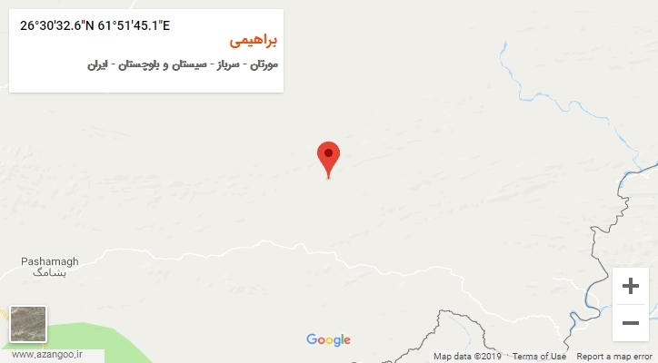 روستای براهیمی بر روی نقشه
