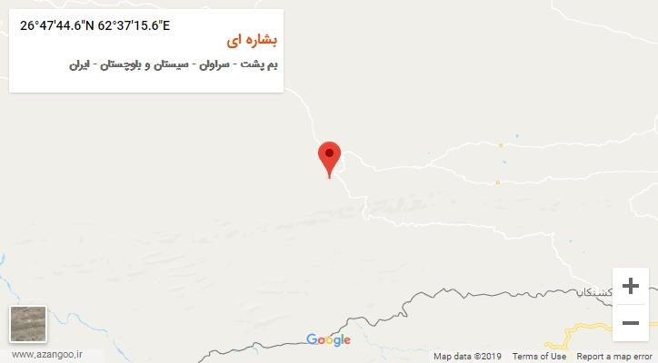 روستای بشاره ای بر روی نقشه