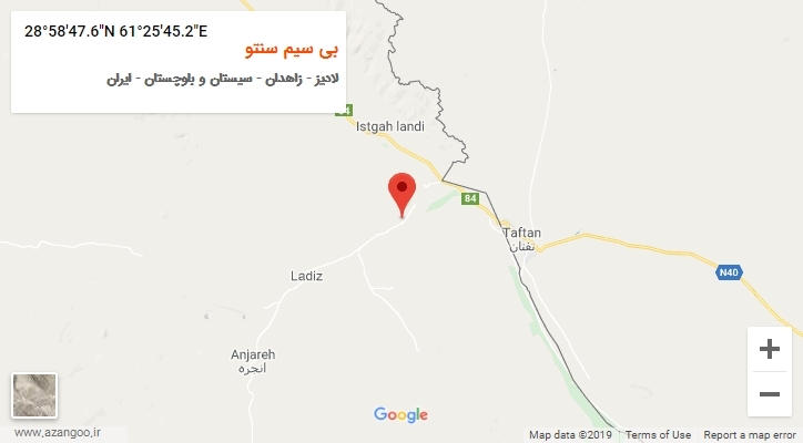 روستای بی سیم سنتو بر روی نقشه