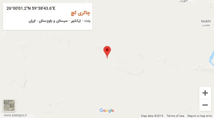 روستای چاکری کچ بر روی نقشه