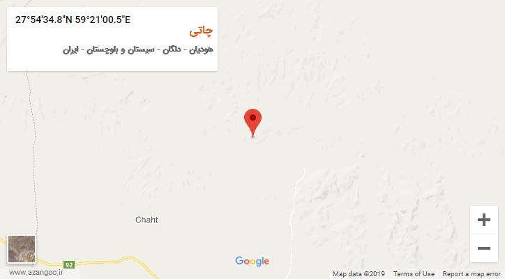 روستای چاتی بر روی نقشه