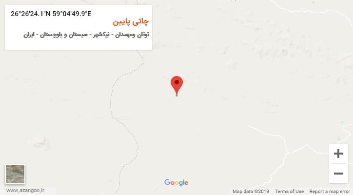 روستای چاتی پایین بر روی نقشه