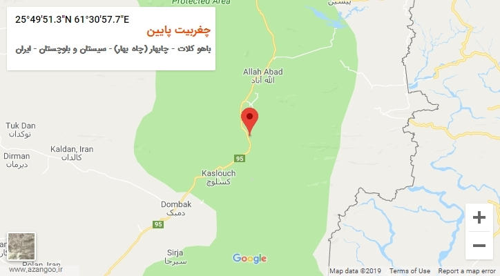 روستای چغربیت پایین بر روی نقشه